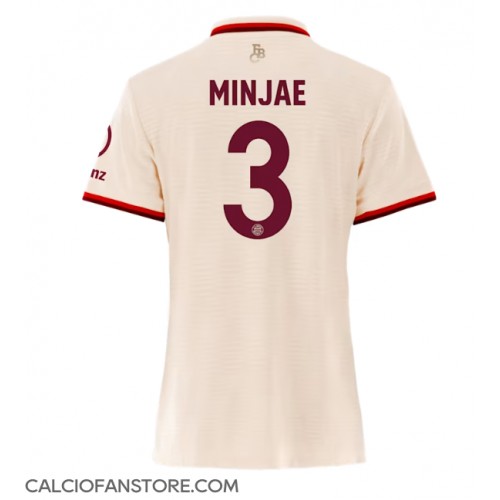 Maglia Calcio Bayern Munich Kim Min-jae #3 Terza Divisa Donna 2024-25 Manica Corta